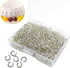 1000 Pcs Silver Plated Jump Rings Split Rings Circle Clasp Connecting Rings Jewelry, Chainmaille Rings Charm Ring Clasp Connector Rings Charm Loop...