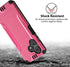 TJS Compatible for Boost Mobile Celero 5G + Plus 2024 (3rd Version) Case, Tempered Glass Screen Protector, Hybrid Shockproof Metallic Brush Finish...