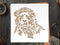 Lion Head Stencil Template 10 x 10 inch - Reusable Stencils for Painting and Crafts, Lion Stencil, Stencil of Lions, Jungle Stencil, Animal Stenci...