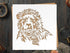 Lion Head Stencil Template 10 x 10 inch - Reusable Stencils for Painting and Crafts, Lion Stencil, Stencil of Lions, Jungle Stencil, Animal Stenci...