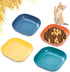 Cat Food Bowl Set 6 inch Wide Shallow Cat Bowls for Relief Whisker Fatigue,Small Flat Cat Dish, Shallow Pet Feeding Dish or Plate for Cats and Sma...