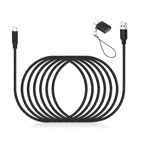 weishan USB C Cable for Elgato HD60 S+, HD60 X Game Capture Card & Wave 3, XLR Condenser Mic - Super Fast Charging Cable with Adapter, 6.6ft Long...