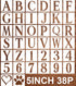 5inch Letter Stencils Alphabet Stencils Letter Stencil Lettering Alphabet Stencils Letters Stencils for Painting on Wood Wall Cake Cookies Holiday...