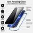 Privacy Magnetic Case for iPhone 12/12 Pro, Anti peep Magnetic Adsorption Cover, Front & Back Tempered Glass 360 Full Screen Covered, Privacy Scre...