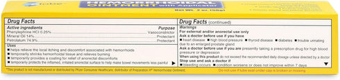 w/Applicator, Phenylephrine HCl, Petrolatum, Mineral oil, Relief from Burning, Itching and Discomfort of Hemorrhoids, 2 Ounce Tube...
