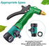 Garden Hose Shut off Valve Plastic Connect Water Hose Turn off Valve Garden Hose Connector Set with 6 Piece Anti Leak Valve Standard 3/4 Inch Thre...
