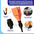 8Pcs Universal Plastic Funnel Set Contains Flexible Hose Oil Funnel with Wide Mouth Oil Funnel for Cars Motorcycles Engine Gas Oils Water Diesel F...