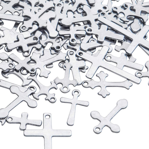 Cross Charms Assorted Cross Pendant Crucifix Pendant Charms Jewelry Making Findings for DIY Earrings Necklace Bracelet Crafts...