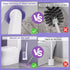 DuringCo Disposable Toilet Brush, Toilet Bowl Cleaner Disposable Toilet Cleaning System- Toilet Bowl Cleaner Brush Set with Storage Caddy and 18 T...