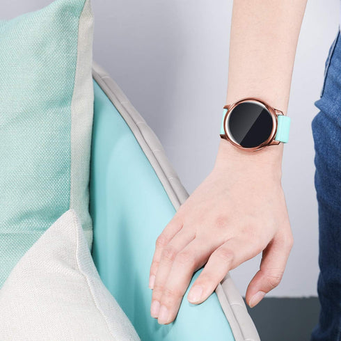 GEAK 3 Pack Full Cover Screen Protector Case for Samsung Galaxy Watch Active 2 40mm Silver/Gray/Rosegold...