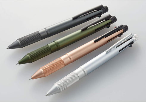 uni Jetstream 4&1 Metal Edition, 0.5mm Ballpoint Pen (Black, Red, Blue, Green) and 0.5mm Mechanical Pencil, Dark Green (MSXE52000A05.7) (MSXE5200A...