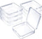 6 Pieces Mini Plastic Clear Beads Storage Containers Box for Collecting Small Items, Beads, Jewelry, Business Cards, Game Pieces, Crafts (3.7 x 3....