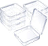 6 Pieces Mini Plastic Clear Beads Storage Containers Box for Collecting Small Items, Beads, Jewelry, Business Cards, Game Pieces, Crafts (3.7 x 3....