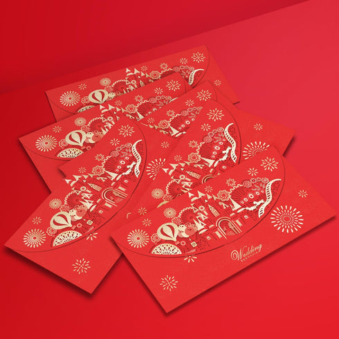 20-Pack Chinese Red Envelopes for Wedding Money Gift,Elegant Money Envelopes for Cash Saving Cash Gifts with Laser Cut &Gold Foil for Betrothal Pa...