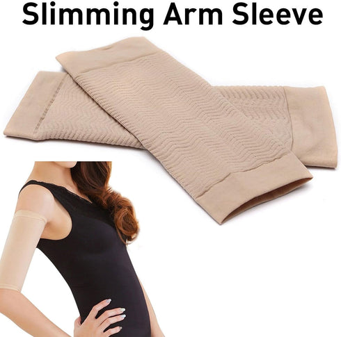 2 Pair Beauty Women Weight Loss Calories Slimming Arm Shaper Massager Lose Buster Wrap Belt Slimming Compression Arm Shaper Helps Tone Shape Upper...