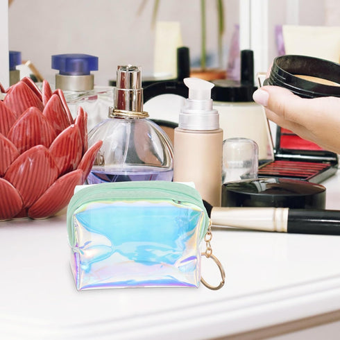 CALLARON Mini Purse Keychain Coin Purse Keychain Clear Coin Purse Coin Wallet Keychain Clear Coin Pouch Mini Makeup Pouch Clear Change Purse...