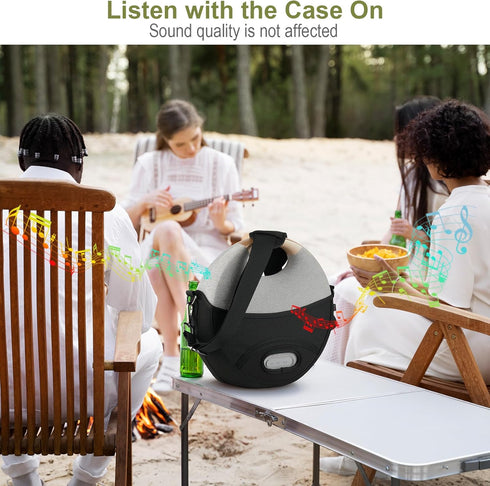 TXEsign Travel Carrying Cover Case for Harman Kardon Onyx Studio 6 Wireless Bluetooth Speaker, Soft Mesh Case Speaker Carrying Bag Cover with Adju...