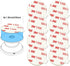 volport 8 Pack Sticky Adhesive Replacement for Socket Stand, 1.4 Inch Pops 3M Circle Heat Resistant Double Sided Clear White High Bond Tape Extra ...
