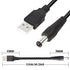 GINTOOYUN 5V USB2.0 to DC Power Cable USB2.0 to DC 5.5mmx2.1mm Universal Charging Cable with 13 Connector Plugs for Laptops, Speakers, Power Banks...