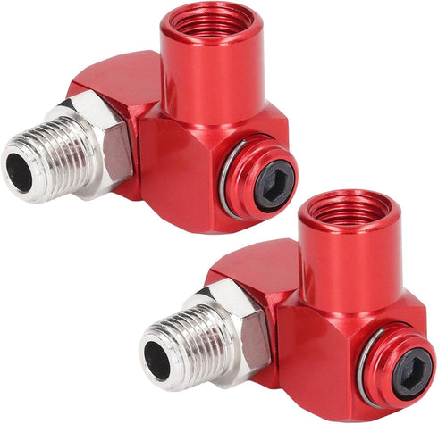 2pcs 1/4inch Air Hose Connector, 360 Degree Swivel Air Hose Connector, Industrial Swivel Air Fittings Swivel Air Hose Connector, Industrial Air Fi...