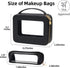 Clear Makeup Bag with Makeup Brush Bag,Double Sided Clear Toiletry Bag for Women,Portable Travel Cosmetic Bag,Makeup Case with Zipper,Leather Make...