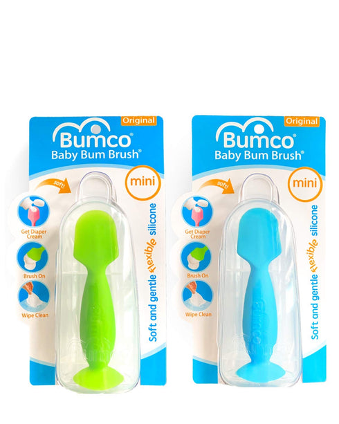 Bumco Mini Diaper Cream Spatula with Case (2-Pack) - BPA-Free Butt Spatula Baby, Soft Diaper Spatula, Diaper Cream Applicator, Mom-Invented Baby M...
