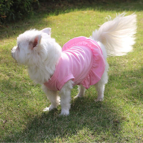 Dog Skirt Shirts, Puppy Dresses for Small Dogs Girls, Pet Clothes Doggy Apparel, Comfortable Summer Shirt Beach Wear Clothing, Outfits for Medium ...