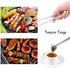 Stainless Steel 2 PCS 12 Inch Tongs with Serrated Tips for Cooking & Baking...