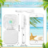 Hortsun 3Pack Necklace Fan Portable Neck Hanging Fan Mini Fan Handheld Fan for Cooling Small Personal Hands Free Fan USB Rechargeable Battery 3 Sp...