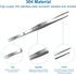 AHIER 12inch Kitchen tweezer Stainless Steel, Long tweezer with Precision Serrated Tips for Cooking Pincette for Sea food, Bar Tweezer...