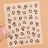 30 Sheets Black Flower Nail Stickers 3D Adhesive Nail Floral Stickers Black Multi-Design Flower Nail Decals for Floral Nail Supplies Nail Art Desi...
