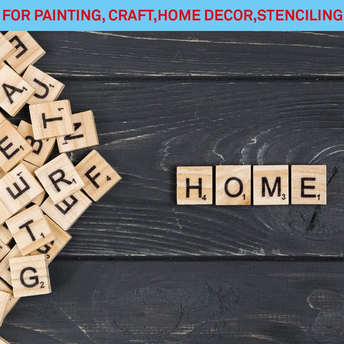 5 Inch Scrabble Letters Stencil for Painting on Wood Laser Cut Painting Stencil for Family Names& DIY Projects,Home Décor...