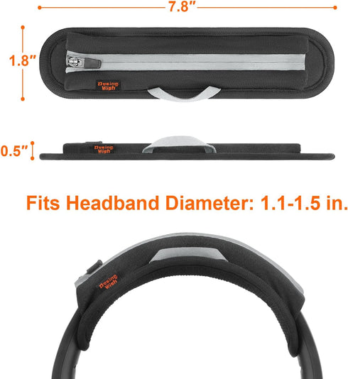 Desing Wish Universal Replacement Headphone Headband Cover, Headband Cushion Pad Cover Compatible with Sony, Bose, Beats, JBL Head Band Protector ...
