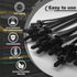 30PCS Push Mount Cable Zip Tie 8.3 x 0.2 inch Self Locking Cable Strap Push Mount Cable Ties Nylon Car Mount Wire Tie Car Fastener Cable Clips Wra...