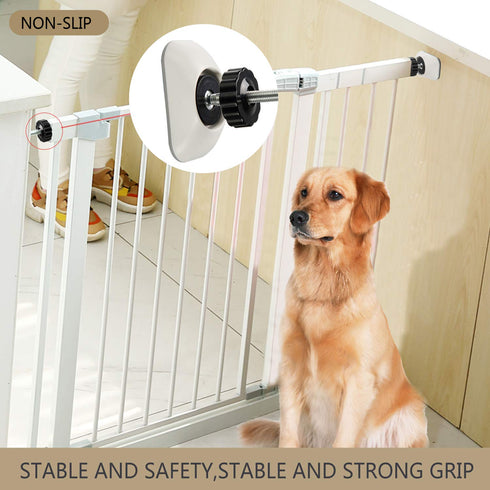 Vmaisi Baby Gate Wall Cup Protector Make Pressure Mounted Safety Gates More Stable - Wall Damage-Free - Fit for Doorway, Door Frame, Baseboard - W...