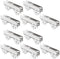 Angoily 10PCS Showcase Window Roller, Mini Sliding Door Rollers Replacement Sliding Door Wheels, 7.0mm Stainless Steel Sliding Cabinet Door Hardwa...