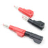10sets Retractable Sheath 4mm Banana Plug Connectors Stackable Wire Solder Multimeter Test Leads Ends Banana Plugs Adapter with Banana Jack Socket...