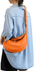Medium Nylon Crossbody Crescent Bag for Women Men Fashionable Shoulder Bag with Adjustable Strap for Everyday Casual Travel...