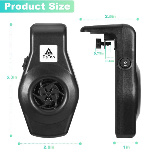 Mini Aquarium Chiller Small Fish Tank Fan Aquarium Cooling Fan 2-Level Speed Adjustable Aquarium Fan Quiet Aquarium Cooler with Wide Angle Wind Su...