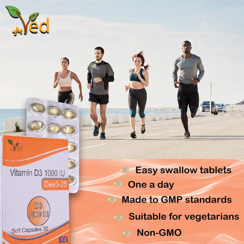 VED Vitamin D3 1000 IU SOFTGEL (15X2)...