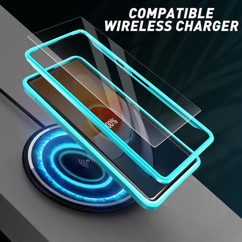 URBANITE for Google Pixel 7 Case, Military Grade Rugged Shockproof Protective Cover with Screen Protector and Kickstand (Sky Blue)...