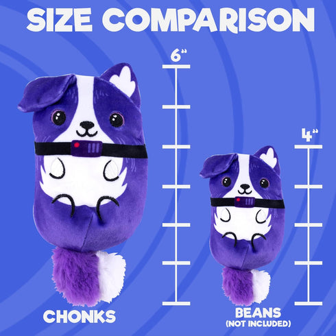Dogs vs Squirls - Frank - Chonk - 6" Amazon Exclusive Super-Soft & Bean-Filled Plushies! Collect These as Stocking Stuffers, Fidget Toys, or Senso...