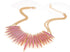 MOLOCH Sparkling Druzy Leaf Choker Necklace Fashion Gold-Tone Collar Necklace Bib Statement Chunky Tribal Necklace Woman Jewelry...