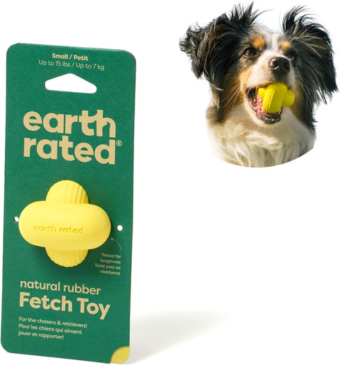 Earth Rated Dog Ball, Interactive Fetch Toy for Small, Medium, and Large Breeds, Comes in Multiple Sizes, Made with Natural Rubber, Perfect for In...