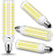 E11 LED Bulb Dimmable,100W Halogen Bulbs Equivalent,T4 Mini Candelabra LED Bulb Dimmable 10W 1000LM,Daylight White 6000K,120V 75W 100W JDE11 LED f...