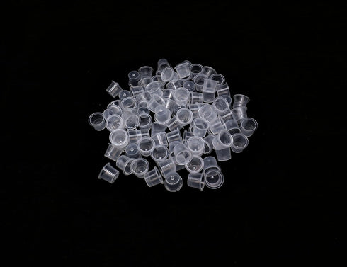 Pigment Ink Caps Cups,500Pcs Disposable Watercolor Ink Cups Caps,Small Size Ink Caps Cups for Pigment Ink Machine Kits Supplies, Size 9mm (S)...