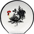 Rooster Spoon Rest - Farmhouse Rooster Kitchen Decor, 5'' Ceramic Large Spoon Rest for Stove Top, Cooking Utensil Holder Spoon Holder Red Black Ru...