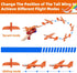 3-Pack LED Airplane Toy, Airplane Launcher Toy - 2 Flight Modes, Foam Glider Planes, Outdoor Toys for Kids Ages 6 7 8 9 10 11 12 Year Old Boys & G...