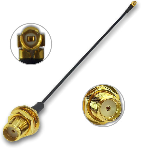 IPEX1 U.FL IPX to SMA Female Pigtail Antenna U.FL IPX Wi-Fi Coaxial Low Loss Cable UFL IPEX 5pcs 6 inch for 4G, 5G, Bluetooth, 900 MHz,GPS, Drone,...