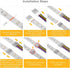 BTF-LIGHTING SMD 6 Pin 12mm 0.47in Width Transparent Connector Kit 8pcs Corner Connector 4pcs Gapless Solderless Connector 4pcs 5.9in Long 22AWG E...
